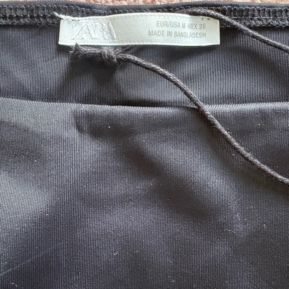 Zara sleeveless black bodysuit medium NWT - Picture 2 of 3